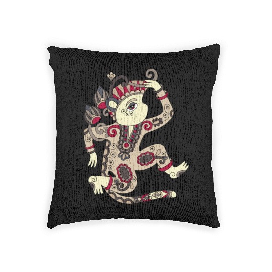 Aztec Monkey Woven Pillows