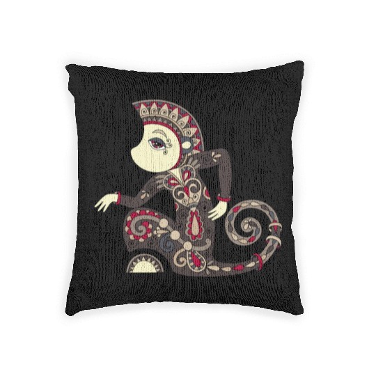 Aztec Monkey Woven Pillows