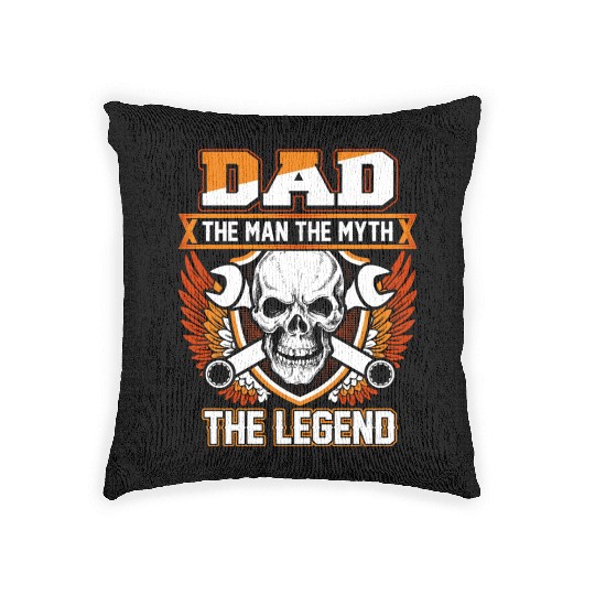 Dad The Man The Myth The Legend Woven Pillows