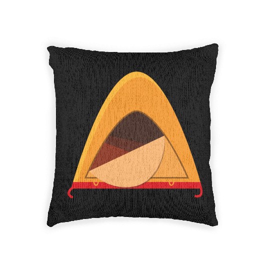 camping tent Woven Pillows