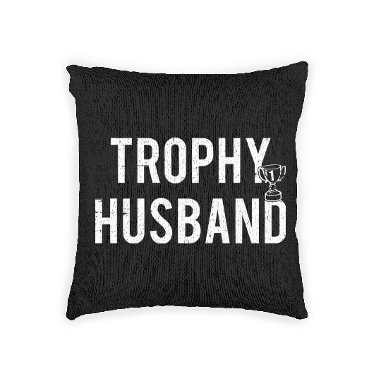 Trophy Husband Woven Pillows
