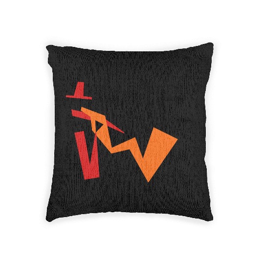 Trumpet Player Woven Pillows