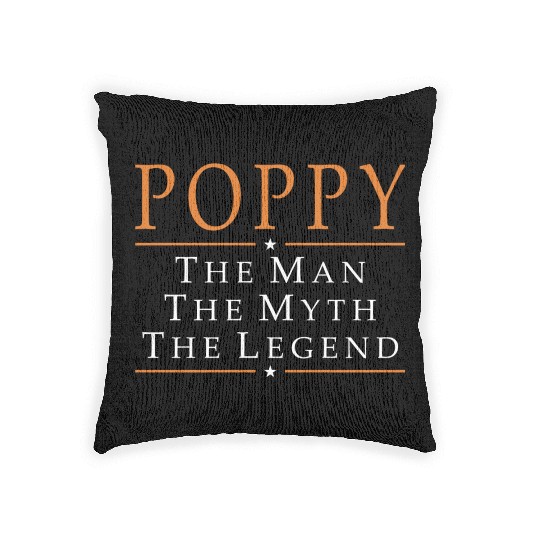 Poppy - Poppy The Man The Myth The Legend Woven Pillows