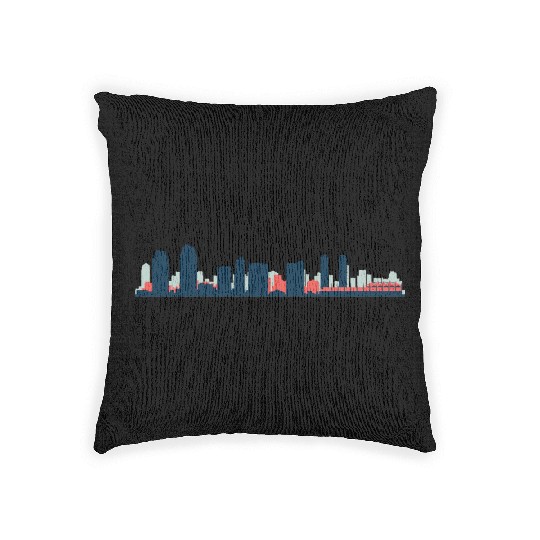 San Diego, California Woven Pillows