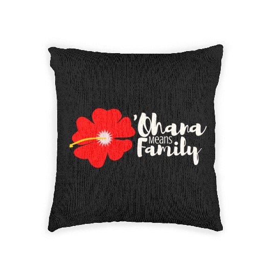 Ohana Means Family Woven Pillows