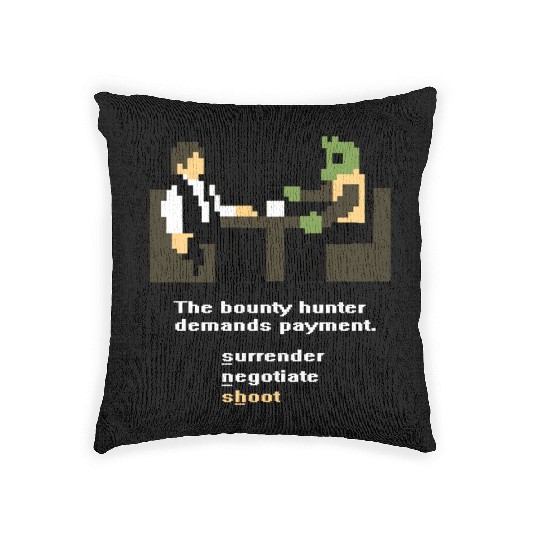 Han and Greedo 8-Bit Woven Pillows