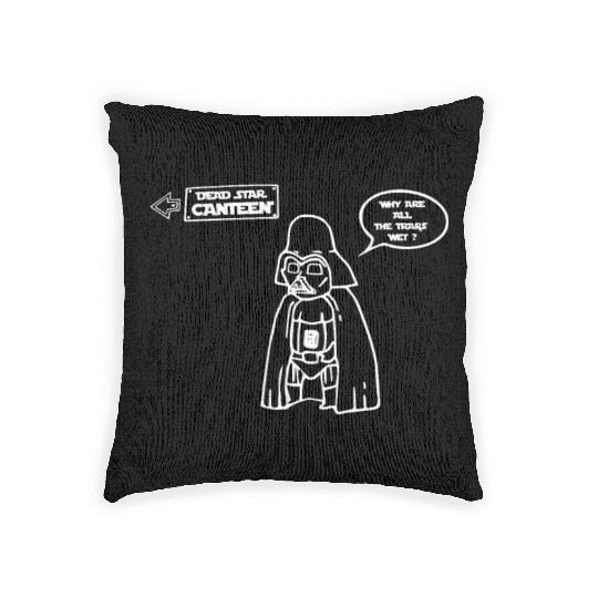 Eddie Izzard Death Star Canteen Woven Pillows