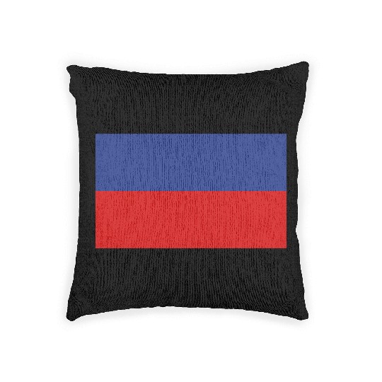 National Flag Of Haiti Woven Pillows