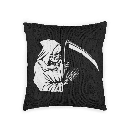 Grim Reaper Woven Pillows