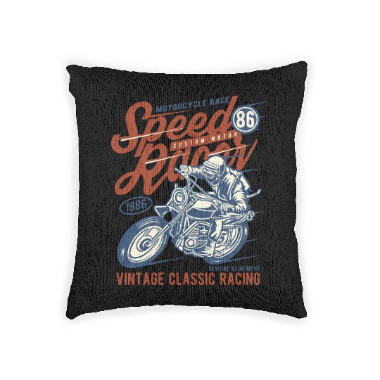 Speed Racer Vintage Classic Racing Woven Pillows