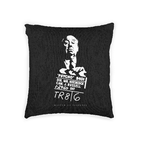 Alfred Hitchcock Master of Suspense Movie Psycho Woven Pillows