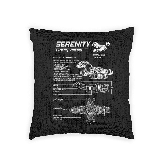 Serenity - Firefly vessel awesome Woven Pillows for fa