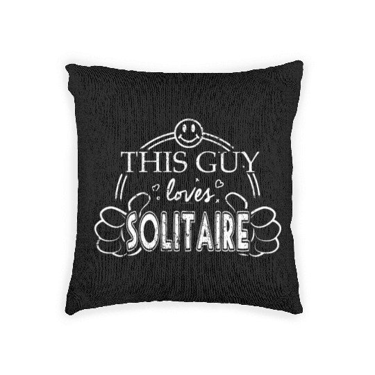 Guy Loves Solitaire Woven Pillows