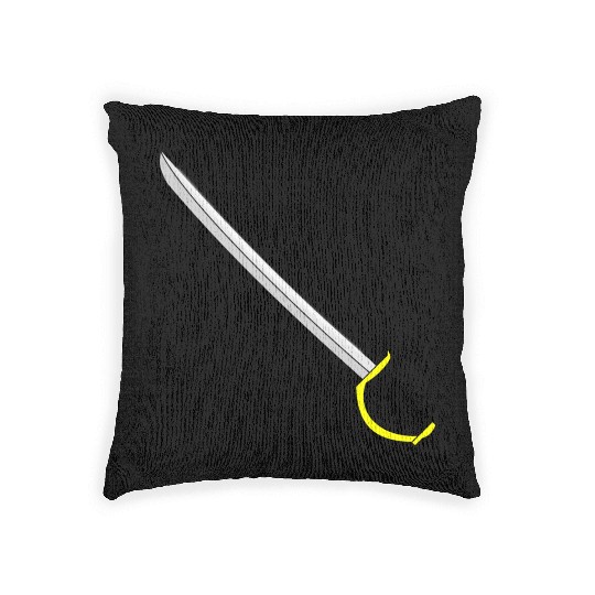 fencing fechten floret sword parry samurai1 Woven Pillows