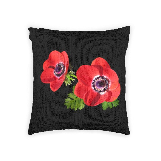 flowers lilies tulips orchids sunflower dahlia ger Woven Pillows