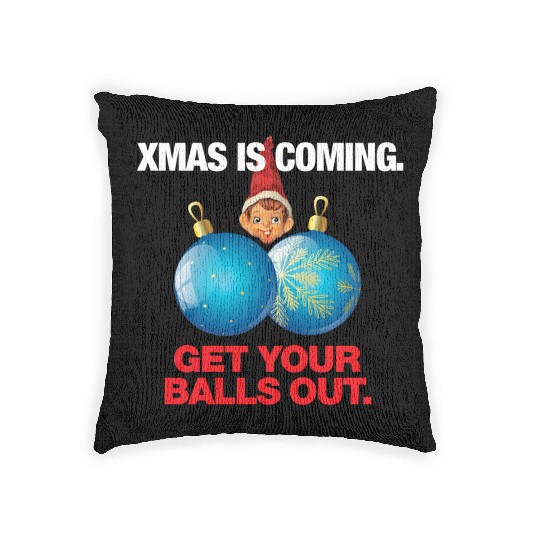 Christmas Balls Woven Pillows