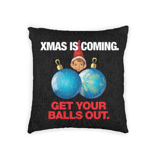 Christmas Balls Woven Pillows