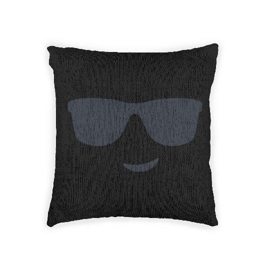 Smiley Face 3 Woven Pillows