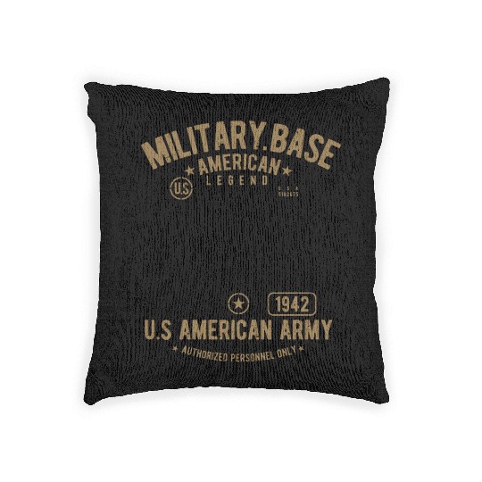 Military Base Woven Pillows