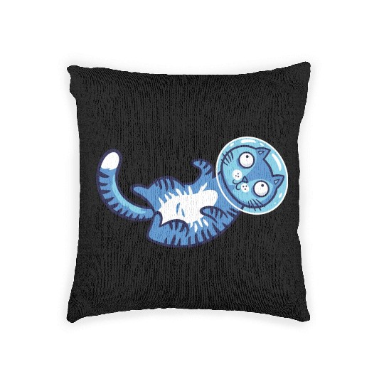 Space cat Woven Pillows