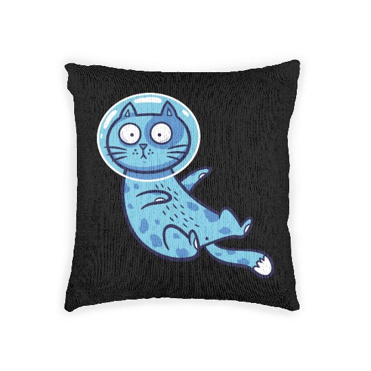 Space cat Woven Pillows