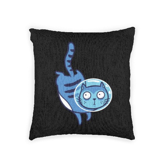 Space cat Woven Pillows