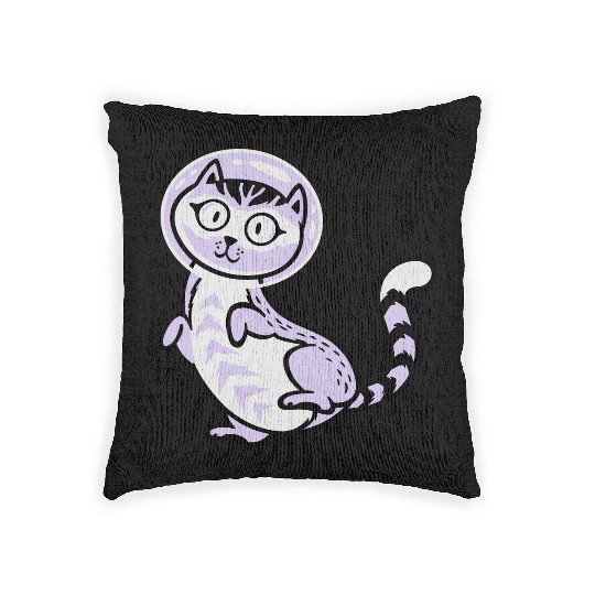 Space cat Woven Pillows