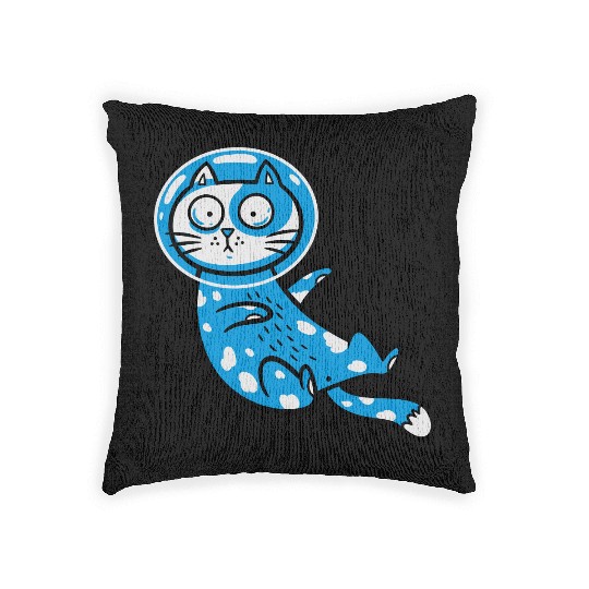 Space cat Woven Pillows