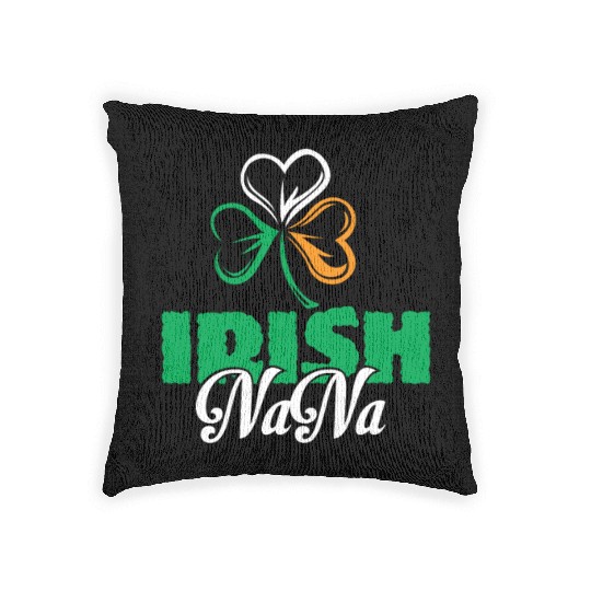 Irish Nana Shamrock Clover - Cute Irish Woven Pillows