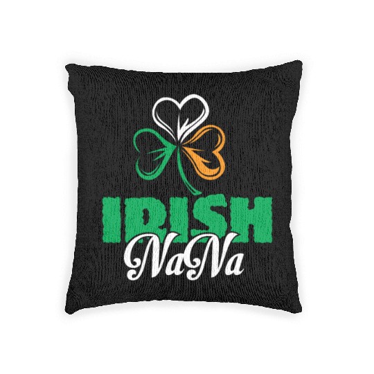 Irish Nana Shamrock Clover - Cute Irish Woven Pillows