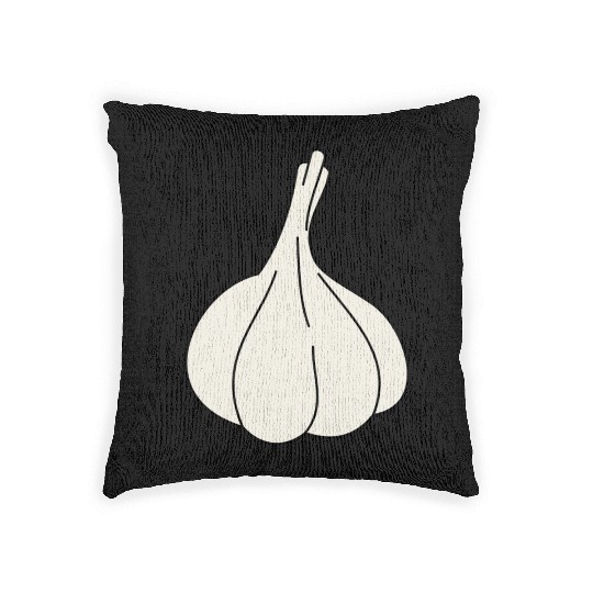 garlic knoblauch veggie vegetable gemuese2 Woven Pillows