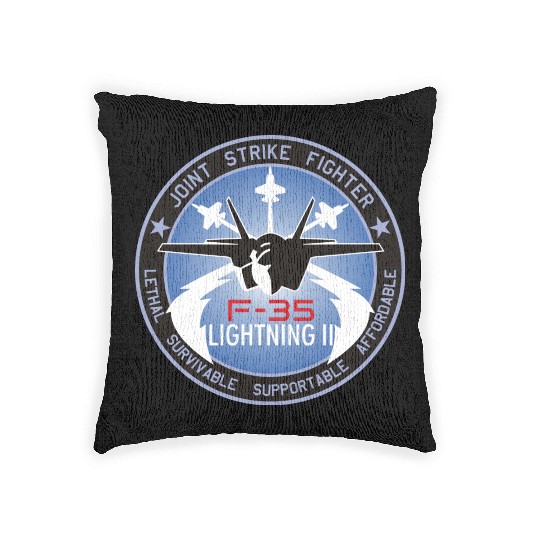 F-35 Lightning II Woven Pillows