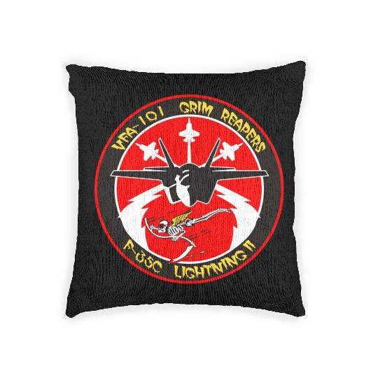 F-35 Lightning II VFA-101 Grim Reapers Woven Pillows