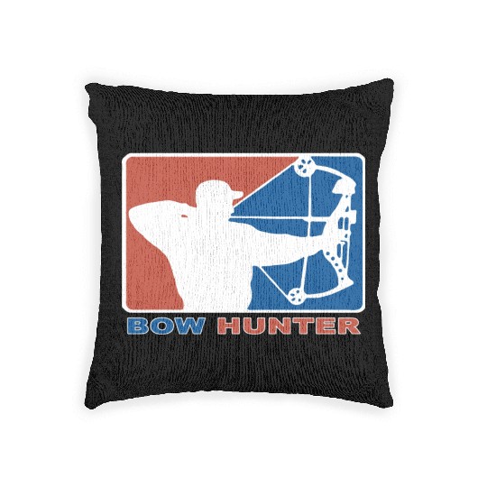 Bow Hunter Major League Bows and Arrow Hunting Woven Pillows