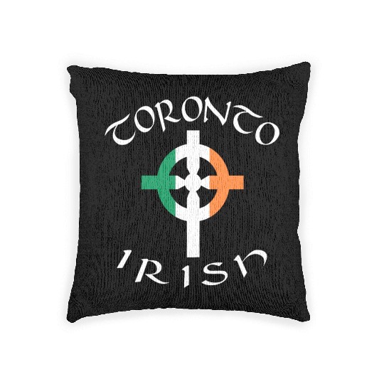 Ireland Canada Pride Celtic Cross Toronto Irish Woven Pillows