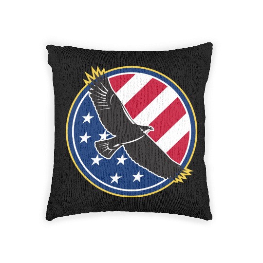 US eagle Woven Pillows