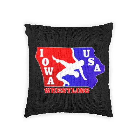 Iowa Team USA Wrestling Woven Pillows