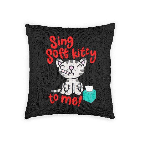 Theory Sing Soft Kitty Song Woven Pillows