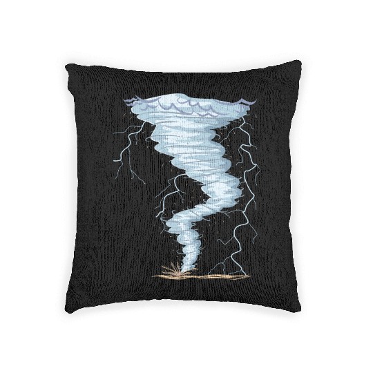 Weather Tornado whirlwind Storm Hunter cool design Woven Pillows