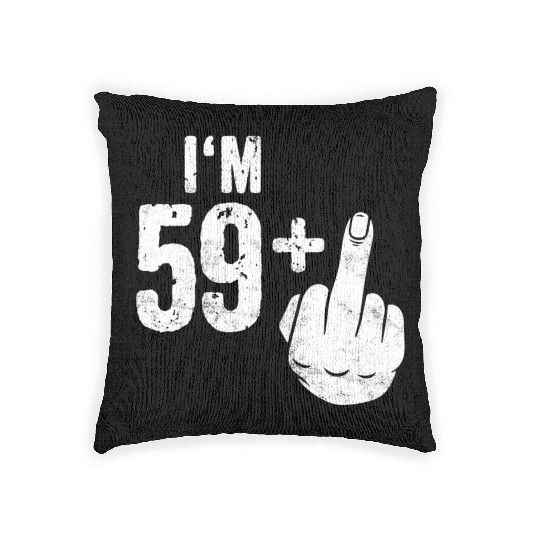 Funny 60th Birthday Woven Pillows Bday Present Sixty