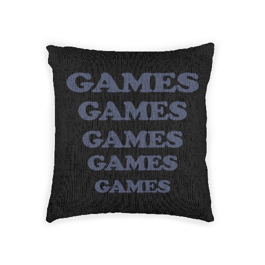 Adult Light Blue Adventureland Film Amusement Park Woven Pillows
