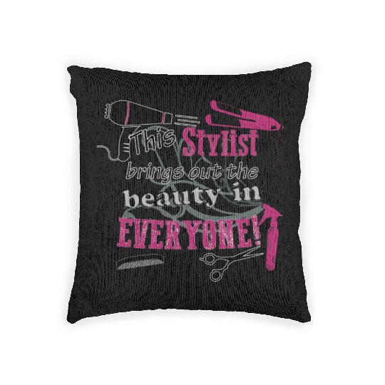 Hair stylist - Beauty in everyone ! Woven Pillows