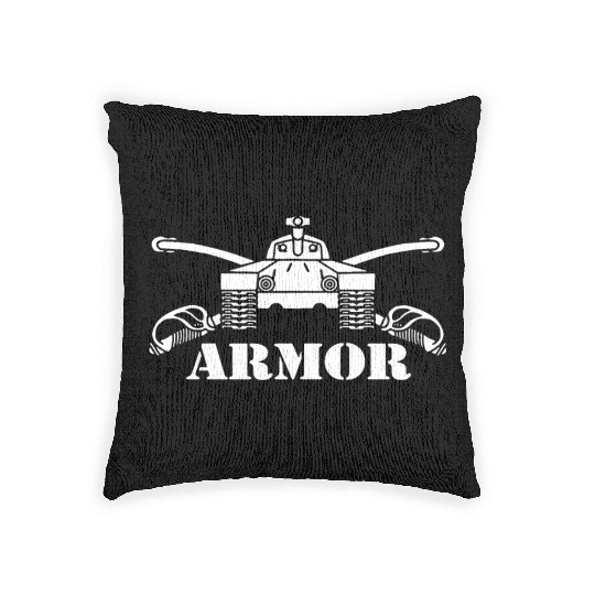 US Army Armor Branch Insignia Crossed Sabers Veter Woven Pillows