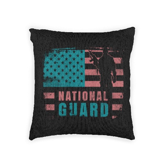 National Guard Veteran Woven Pillows