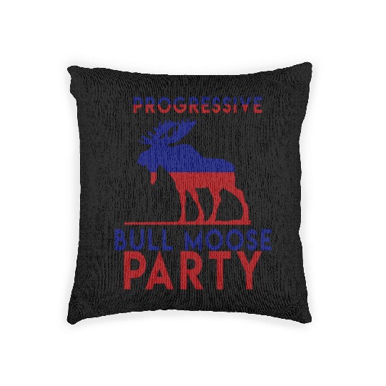 Bull Moose Party Progressive Teddy Roosevelt Woven Pillows