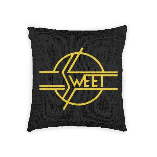New THE SWEET BAND Glam 70s Classic Rock Band 70s Woven Pillows