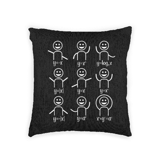 Funny Math Algebra Dance Teacher Woven Pillows