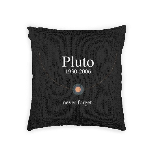 Pluto never forget Woven Pillows
