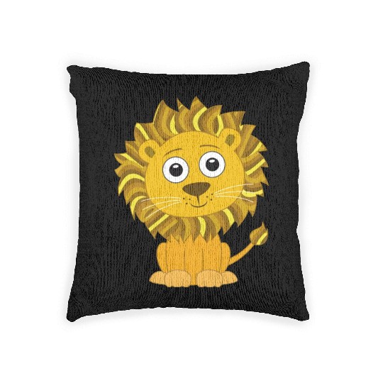 Lion cute for Kids and Baby Woven Pillows
