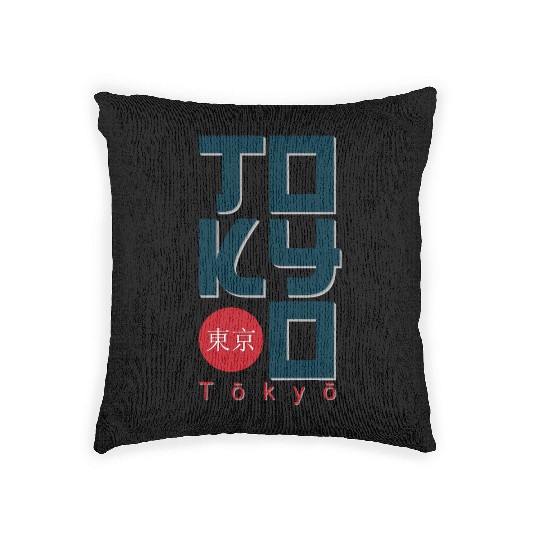 Tokyo Woven Pillows and apparel design effect print,